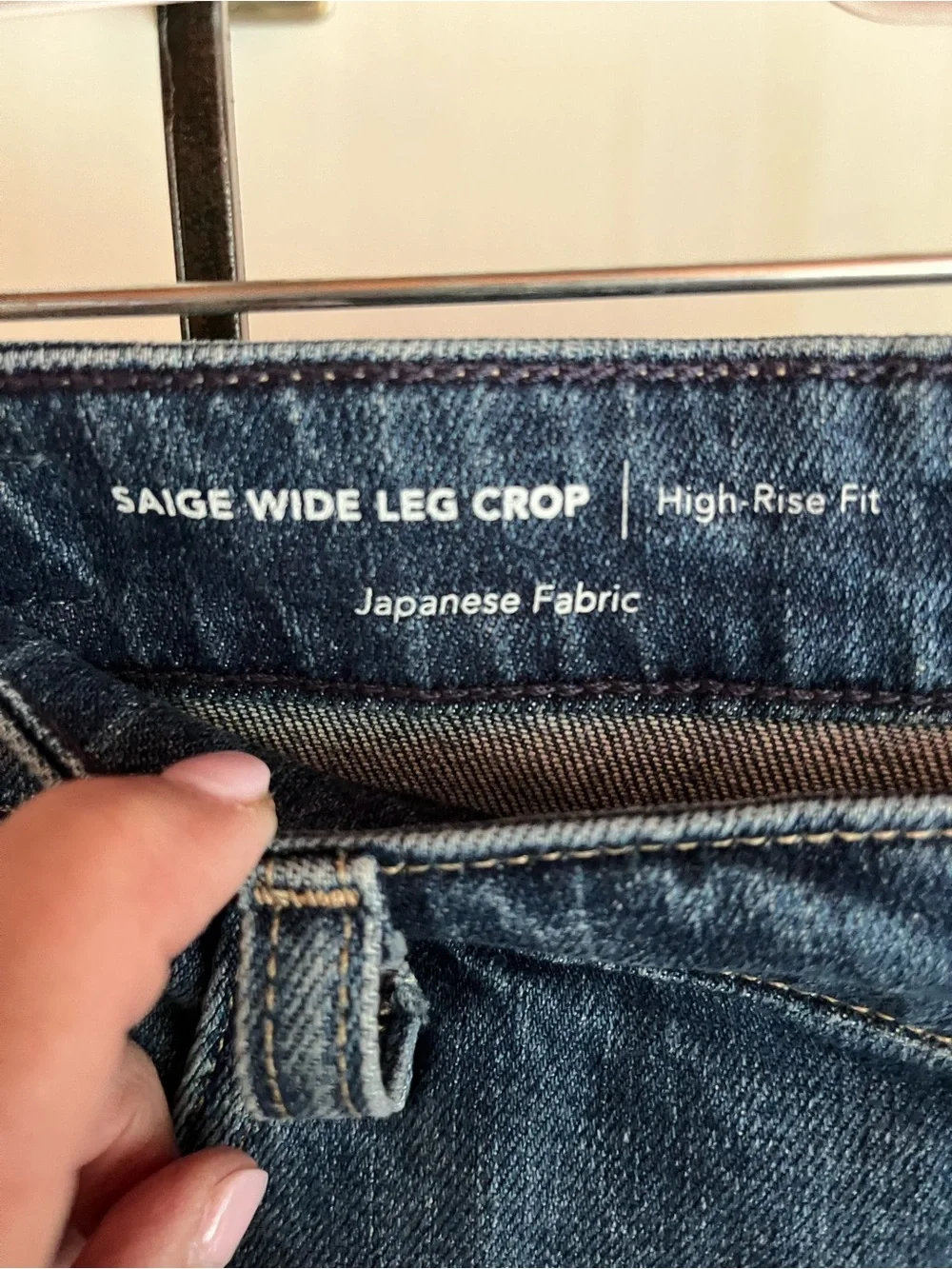 Ag Adriano Goldschmied Wide-Leg Distressed Blue Denim Jeans